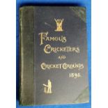 Cricket, 'Famous Cricketers & Cricket Ground 1895' edited by G W Allcock, green board covers with