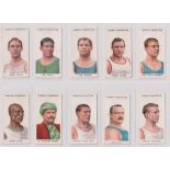 Cigarette cards, Ogden's, Pugilists & Wrestlers A Series (1-50), (set, 50 cards), (few sl marks, gen