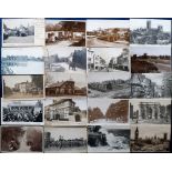 Postcards, a mixed UK topographical collection of approx. 65 cards with 17 foreign cards. UK RP's