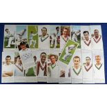 Trade cards, Carr's Biscuits, Cricketers, 'G' size (set, 20 cards), two with original ink