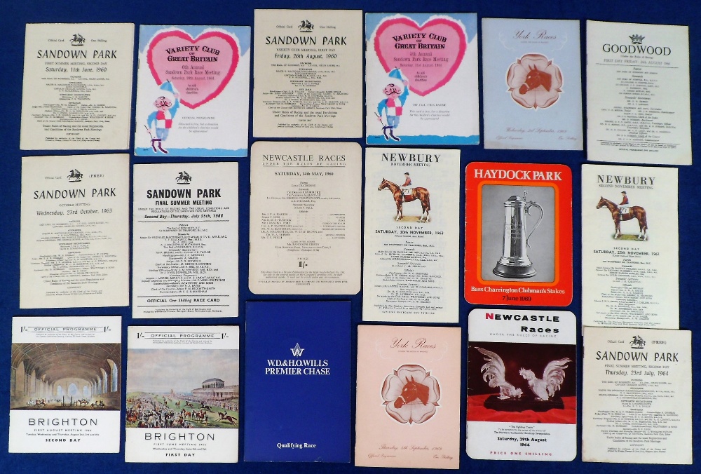 Horse Racing, Racecards, a collection of approx. 120 Flat Racing cards, all 1950's/60's, many - Image 8 of 8