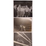 Photographs, Boxing, 6 1950s b/w original images to comprise Joe Lucy v Gerald Dreyer 10.4.51,