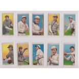 Cigarette cards, USA, ATC, Baseball Series (T206, White border), ten cards, Geyer St Louis Nat'l.,