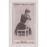 Cigarette card, Phillip's, Beauties, 'HUMPS' (Phillip's front), type card, ref H222, picture no