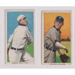Cigarette cards, USA, ATC, Baseball Series (T206, White border), two cards, Bender Phila Amer. &