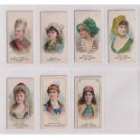 Cigarette cards, USA, Duke's, Actors & Actresses, 7 different cards, mixed printings (fair/gd)