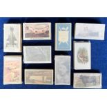 Cigarette cards, a collection of 10 wrapped sets, all appear complete but not individually