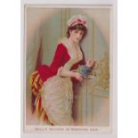 Cigarette card, USA, D E Rose & Co, Imperial Card, type, coloured card, Actress, Sallie Wilson in