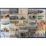 Postcards, a collection of approx. 40 Foreign Exhibition cards, inc. World's Fair St Louis 1904,