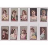 Cigarette cards, Ogden's, Beauties, BOCCA (set, 28 cards) (a few with edge knocks & corner chips,