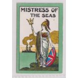 Cigarette card, Themans, War Posters, type card, 'Mistress of the Seas' (vg) (1)