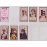 Cigarette cards, USA, Kinney, Actresses, Set 2, (19/25) (gd)