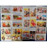 Postcards, a subject selection of approx. 37 comic cards and 34 post 1960 cards of Butlins Holiday