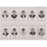 Cigarette cards, Taddy, County Cricketers, Nottinghamshire, fourteen cards, E. Alletson, Mr G.T.