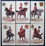 Postcards, Paul Brinklow Gale and Polden Collection, a set of 6 cards of Royal Colonels issued