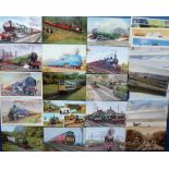 Postcards, a mixed age (mostly modern) collection of approx. 320 mostly UK railway cards inc.