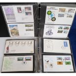 Stamps, Collection of Jersey, Guernsey and Isle of Man first day covers in 2 albums. 155 covers