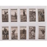 Cigarette cards, Churchman's, Famous Golfers (set, 50 cards, standard size) inc. Bobby Jones,