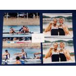 Olympic Autographs, rowing, 4 signed colour photographs, 2 showing Redgrave and Pinsent signed by