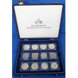 Coins, G.B. Crowns, a smart fitted presentation box containing 24 QEII crowns (gd)