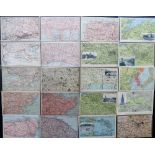 Postcards, Maps, a good selection of approx. 53 vintage map cards inc. John Walker & Co (12) (UK,