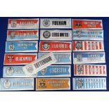 Trade issue, A&BC Gum, Football Team Pennants, 18 different plus 1 duplicate inc. Arsenal, Leeds,