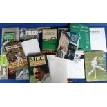 Cricket autographs, a collection of 24 books, paperback & hardbacked, all bearing signatures (