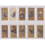 Cigarette cards, Pattreiouex, Dirt Track Riders (Coloured), (set, 50 cards) (vg)