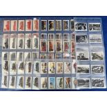 Cigarette & trade cards, Railways, 6 sets, Blue Band, History of London Transport 1st Series, (black