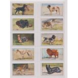 Cigarette & trade cards, 3 sets, Stevens, Dogs, Wills, Dogs, & Sanders Custard, Dogs ( all vg)