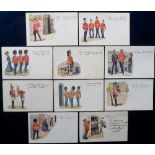 Postcards, Paul Brinklow Gale and Polden Collection, a selection of 10 cards from Humorous Military