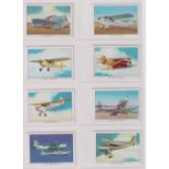 Cigarette cards, USA, Brown & Williamson, Modern American Airplanes, Series A, 'M' size, (set, 50
