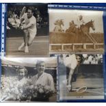 Tennis, Press Photographs, a collection of 20 Reuter's b/w press photos, 8" x 10", 1940's/50's,