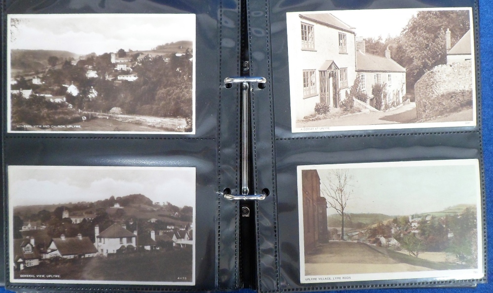 Postcards, a collection of approx. 160 cards of Uplyme on the Devon/Dorset border inc. RP's of the - Image 2 of 3
