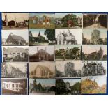 Postcards, a collection of approx. 63 cards, mostly UK churches inc. RP's at Easton, Margam Church