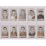 Cigarette cards, Gallaher, Famous Footballers (Green back), (set, 100 cards) (mostly vg)