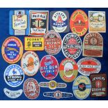 Beer labels, a group of 18 plus 3 neck/stopper labels from the UK inc. a wartime label from