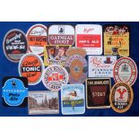 Beer labels, a collection of 15 UK labels, various shapes, sizes and brewer's inc. Beverley Bros,