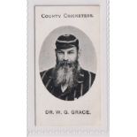 Cigarette card, Taddy County Cricketers, type card, Dr. W.G. Grace (vg) (1)