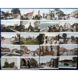 Postcards, a good collection of approx. 94 printed UK coloured topographical cards published by F.