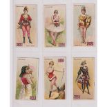 Cigarette cards, USA, Lorillard, Types of the Stage, ('5c Ante' backs) 'T' size, (24/25 cards) (
