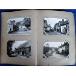 Postcards, a vintage album containing approx. 175 cards inc. UK topographical, RP's & printed,