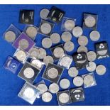 Coins, Crowns, a collection of QEII Crowns, some uncirculated (gd/vg) (42)