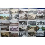 Postcards, a collection of 85 sleeved cards of Norfolk (62) & Suffolk (23), RP's and printed,