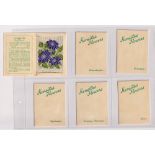 Tobacco silks, Wix, Kensitas Flowers, 2nd Series, 'L' size, (set, 40 silks), (gd/vg)
