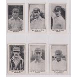Trade cards, Cricket, Anon, Bunsen, Famous Figures Series, 6 cards, no 104 Waddington (Yorkshire),