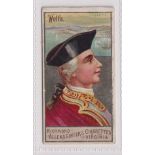 Cigarette card, USA, Allen & Ginter, Great Generals, type, Wolfe (sl toning, gen gd) (1)