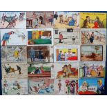 Postcards, Comic, a selection of approx. 90 cards, artists inc. Lawson Wood (many), Quip, Dudley,