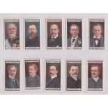 Cigarette cards, Hignett's, Modern Statesmen (Pioneer Cigarettes) (set, 25 cards) (one with sl