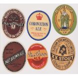 Beer labels, a selection of 6 UK labels inc. Simpkin & James Hinckley, Nut Brown Ale, Jennings